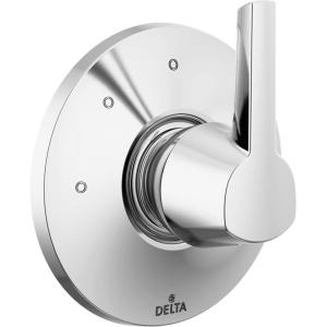 imageDelta Faucet T11871BL Galeon Diverter Matte BlackLumicoat Chrome