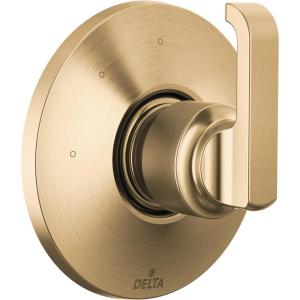 imageDelta Faucet Tetra Gold 3Setting Shower Handle Diverter Trim Kit Gold Diverter Valve Trim Kit Shower Diverter Lumicoat Champagne Bronze T11889CZPR Valve Not IncludedLumicoat Champagne Bronze