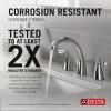 imageDelta Arvo Chrome Bathroom Faucet with Sprayer 8 Inch 3 Hole Widespread Bathroom Sink Faucet with Pull Out Sprayer PushPop Drain Chrome 35840LFPDChrome