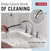 imageDelta Arvo Chrome Bathroom Faucet with Sprayer 8 Inch 3 Hole Widespread Bathroom Sink Faucet with Pull Out Sprayer PushPop Drain Chrome 35840LFPDChrome