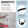 imageDelta Arvo Chrome Bathroom Faucet with Sprayer 8 Inch 3 Hole Widespread Bathroom Sink Faucet with Pull Out Sprayer PushPop Drain Chrome 35840LFPDChrome