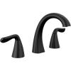 imageDelta Arvo Chrome Bathroom Faucet with Sprayer 8 Inch 3 Hole Widespread Bathroom Sink Faucet with Pull Out Sprayer PushPop Drain Chrome 35840LFPDMatte Black