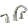 imageDelta Arvo Chrome Bathroom Faucet with Sprayer 8 Inch 3 Hole Widespread Bathroom Sink Faucet with Pull Out Sprayer PushPop Drain Chrome 35840LFPDSpotShield Brushed Nickel