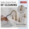 imageDelta Faucet Cassidy Pull Down Bathroom Faucet Bathroom Pull Out Faucet Chrome Widespread Bathroom Faucet 3 Hole with Pull Down Sprayer Bathroom Sink Faucet Magnetic Docking Chrome 3597PDDSTChampagne Bronze