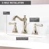 imageDelta Faucet Cassidy Pull Down Bathroom Faucet Bathroom Pull Out Faucet Chrome Widespread Bathroom Faucet 3 Hole with Pull Down Sprayer Bathroom Sink Faucet Magnetic Docking Chrome 3597PDDSTPolished Nickel
