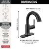 imageDelta Faucet Trinsic Pull Down Bathroom Faucet Bathroom Pull Out Faucet Brushed Nickel Single Hole Bathroom Faucet with Pull Down Bathroom Sink Faucet Magnetic Docking Stainless 559HARSSPDDSTMatte Black