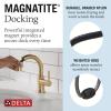 imageDelta Faucet Trinsic Pull Down Bathroom Faucet Bathroom Pull Out Faucet Brushed Nickel Single Hole Bathroom Faucet with Pull Down Bathroom Sink Faucet Magnetic Docking Stainless 559HARSSPDDSTChampagne Bronze