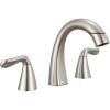 imageDelta Arvo Chrome Bathroom Faucet with Sprayer 8 Inch 3 Hole Widespread Bathroom Sink Faucet with Pull Out Sprayer PushPop Drain Chrome 35840LFPDSpotShield Brushed Nickel