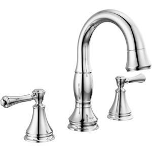 imageDelta Faucet Cassidy Pull Down Bathroom Faucet Bathroom Pull Out Faucet Chrome Widespread Bathroom Faucet 3 Hole with Pull Down Sprayer Bathroom Sink Faucet Magnetic Docking Chrome 3597PDDSTChrome