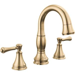 imageDelta Faucet Cassidy Pull Down Bathroom Faucet Bathroom Pull Out Faucet Chrome Widespread Bathroom Faucet 3 Hole with Pull Down Sprayer Bathroom Sink Faucet Magnetic Docking Chrome 3597PDDSTChampagne Bronze