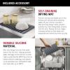 imageDELTA FAUCET 95A93225SSS Lorelai Workstation Kitchen Sink Dropin Top Mount Stainless Steel Single Bowl with WorkFlow Ledge and Chefs Kit of 5 Accessories17in