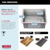 imageDELTA FAUCET 95A93225SSS Lorelai Workstation Kitchen Sink Dropin Top Mount Stainless Steel Single Bowl with WorkFlow Ledge and Chefs Kit of 5 Accessories24in
