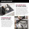 imageDELTA FAUCET 95A93225SSS Lorelai Workstation Kitchen Sink Dropin Top Mount Stainless Steel Single Bowl with WorkFlow Ledge and Chefs Kit of 5 Accessories32in