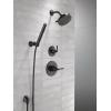 imageDelta Saylor 3Setting Matte Black Shower System Including Shower Head Handheld Shower Shower Handle Shower Diverter and Shower Valve Kit Matte BlackMatte Black