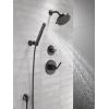 imageDelta Saylor 3Setting Matte Black Shower System Including Shower Head Handheld Shower Shower Handle Shower Diverter and Shower Valve Kit Matte BlackMatte Black