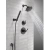 imageDelta Saylor 3Setting Matte Black Shower System Including Shower Head Handheld Shower Shower Handle Shower Diverter and Shower Valve Kit Matte BlackMatte Black