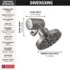 imageDelta Faucet 5Setting H2Okinetic Shower Head Oil Rubbed Bronze with Clarifi Premium Shower Filter Attachment with FilterBlack Stainless