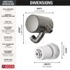 imageDelta Faucet 5Setting H2Okinetic Shower Head Oil Rubbed Bronze with Clarifi Premium Shower Filter Attachment with FilterBlack Stainless