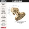 imageDelta Faucet 5Setting H2Okinetic Shower Head Oil Rubbed Bronze with Clarifi Premium Shower Filter Attachment with FilterChampagne Bronze
