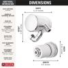 imageDelta Faucet 5Setting H2Okinetic Shower Head Oil Rubbed Bronze with Clarifi Premium Shower Filter Attachment with FilterChrome