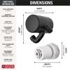 imageDelta Faucet 5Setting H2Okinetic Shower Head Oil Rubbed Bronze with Clarifi Premium Shower Filter Attachment with FilterMatte Black