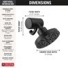 imageDelta Faucet 5Setting H2Okinetic Shower Head Oil Rubbed Bronze with Clarifi Premium Shower Filter Attachment with FilterMatte Black