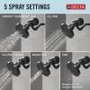 imageDelta Faucet 5Setting H2Okinetic Shower Head Oil Rubbed Bronze with Clarifi Premium Shower Filter Attachment with FilterMatte Black