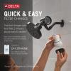 imageDelta Faucet 5Setting H2Okinetic Shower Head Oil Rubbed Bronze with Clarifi Premium Shower Filter Attachment with FilterMatte Black