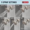 imageDelta Faucet 5Setting H2Okinetic Shower Head Oil Rubbed Bronze with Clarifi Premium Shower Filter Attachment with FilterStainless