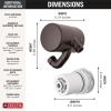 imageDelta Faucet 5Setting H2Okinetic Shower Head Oil Rubbed Bronze with Clarifi Premium Shower Filter Attachment with FilterVenetian Bronze