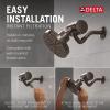 imageDelta Faucet 5Setting H2Okinetic Shower Head Oil Rubbed Bronze with Clarifi Premium Shower Filter Attachment with FilterVenetian Bronze