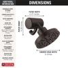 imageDelta Faucet 5Setting H2Okinetic Shower Head Oil Rubbed Bronze with Clarifi Premium Shower Filter Attachment with FilterVenetian Bronze
