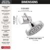 imageDelta Faucet 5Setting Shower Head Chrome with Clarifi Standard Shower Filter Attachment with FilterChrome