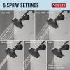 imageDelta Faucet 5Setting Shower Head Chrome with Clarifi Standard Shower Filter Attachment with FilterMatte Black