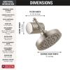imageDelta Faucet 5Setting Shower Head Chrome with Clarifi Standard Shower Filter Attachment with FilterStainless