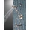 imageDelta Faucet Linden 17 Series DualFunction Tub and Shower Trim Kit Shower Faucet with 4Spray In2ition 2in1 Dual Hand Held Shower Head with Hose Venetian Bronze T17494RBI Valve Not IncludedStainless