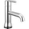 imageDelta Trinsic Touchless 1Hole Bathroom Faucet with Touch On Technology Chome Single Hole Bathroom Sink Faucet Metal PushPop Drain Assembly Chrome 559TLFMPUChrome