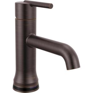 imageDelta Trinsic Touchless 1Hole Bathroom Faucet with Touch On Technology Chome Single Hole Bathroom Sink Faucet Metal PushPop Drain Assembly Chrome 559TLFMPUVenetian Bronze