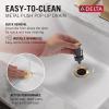 imageDelta Trinsic USpout Centerset Bathroom Faucet Oil Rubbed Bronze 3Hole Bathroom Sink Faucet Metal PushPop Drain Assembly Venetian Bronze 2554RBMPUDSTChampagne Bronze