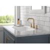 imageDelta Trinsic USpout Widespread Bathroom Faucet Gold 3Hole Bathroom Sink Faucet Metal PushPop Drain Assembly Champagne Bronze 3554CZMPUDSTChampagne Bronze