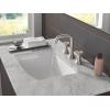 imageDelta Trinsic USpout Widespread Bathroom Faucet with Wheel Handle Brushed Nickel 3Hole Bathroom Sink Faucet Metal PushPop Drain Assembly Stainless 35547SSMPUDSTStainless
