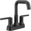 imageDelta Trinsic USpout Centerset Bathroom Faucet Oil Rubbed Bronze 3Hole Bathroom Sink Faucet Metal PushPop Drain Assembly Venetian Bronze 2554RBMPUDSTMatte Black