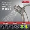 imageDelta 58620SS25PK 2in1 Dual Shower Head Brushed Finish 5 Spray Settings Hose Included