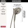 imageDelta FAUCET 58480SSPR25PK Universal Showering Components Combo Lumicoat Stainless 25 GPM Water Flow25 GPM Water Flow