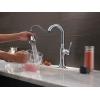 imageDelta Cassidy Brushed Nickel Touch Bar Faucet with Pull Down Sprayer Modern Single Hole Touch On Prep Sink Faucet Single Handle Lumicoat Arctic Stainless 9997TARPRDSTLumicoat Arctic Stainless