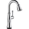imageDelta Cassidy Brushed Nickel Touch Bar Faucet with Pull Down Sprayer Modern Single Hole Touch On Prep Sink Faucet Single Handle Lumicoat Arctic Stainless 9997TARPRDSTLumicoat Arctic Stainless