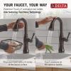 imageDelta Cassidy Brushed Nickel Touch Bar Faucet with Pull Down Sprayer Modern Single Hole Touch On Prep Sink Faucet Single Handle Lumicoat Arctic Stainless 9997TARPRDSTVenetian Bronze