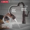 imageDelta Cassidy Brushed Nickel Touch Bar Faucet with Pull Down Sprayer Modern Single Hole Touch On Prep Sink Faucet Single Handle Lumicoat Arctic Stainless 9997TARPRDSTVenetian Bronze