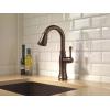 imageDelta Cassidy Brushed Nickel Touch Bar Faucet with Pull Down Sprayer Modern Single Hole Touch On Prep Sink Faucet Single Handle Lumicoat Arctic Stainless 9997TARPRDSTVenetian Bronze