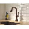 imageDelta Cassidy Brushed Nickel Touch Bar Faucet with Pull Down Sprayer Modern Single Hole Touch On Prep Sink Faucet Single Handle Lumicoat Arctic Stainless 9997TARPRDSTVenetian Bronze